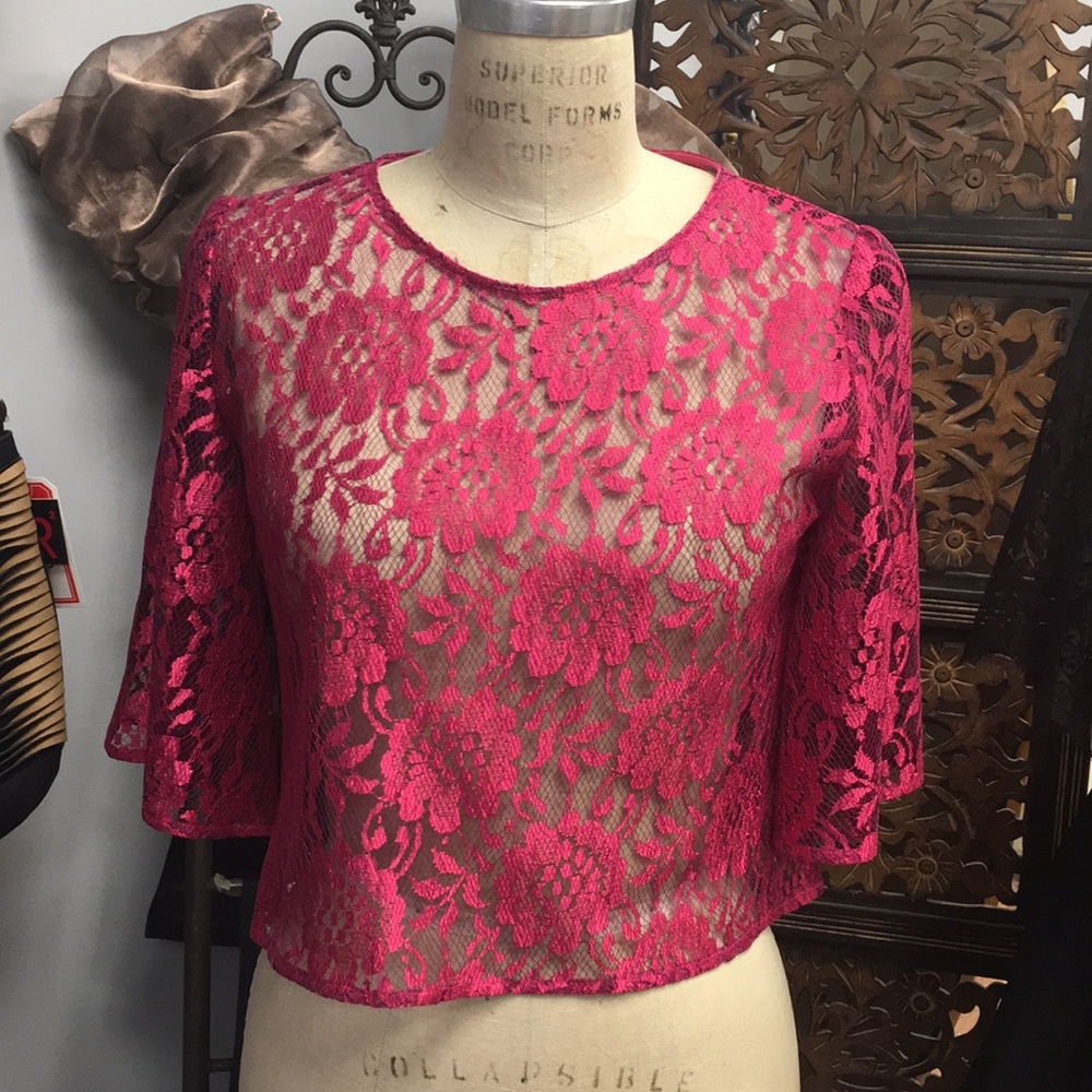 Lace crop top